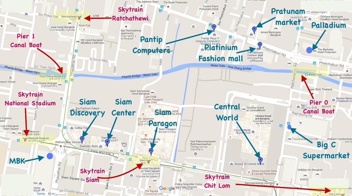 რუკა bangkok ბაზრებზე