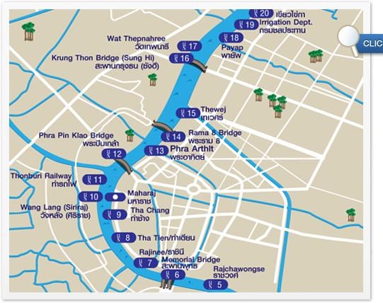 რუკა bangkok ტრანსპორტი, მდინარე