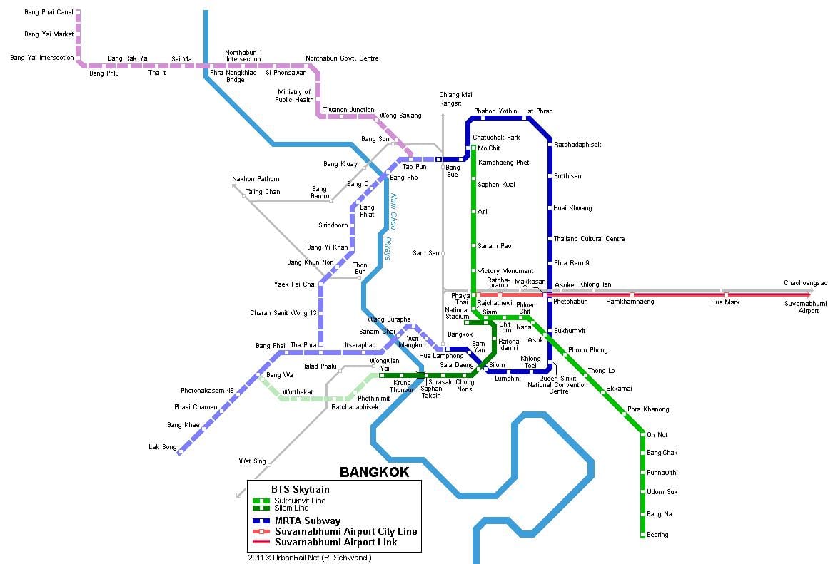 bkk მეტროს რუკა