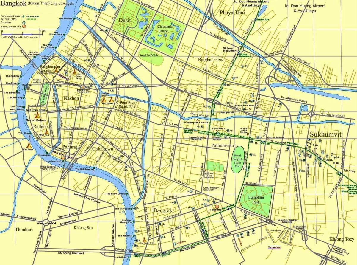 რუკა bangkok გზის