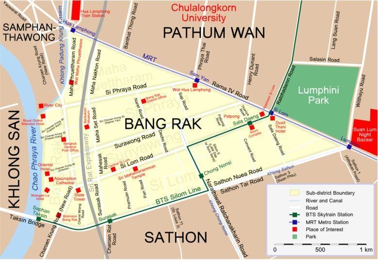 რუკა bangkok red light რაიონის