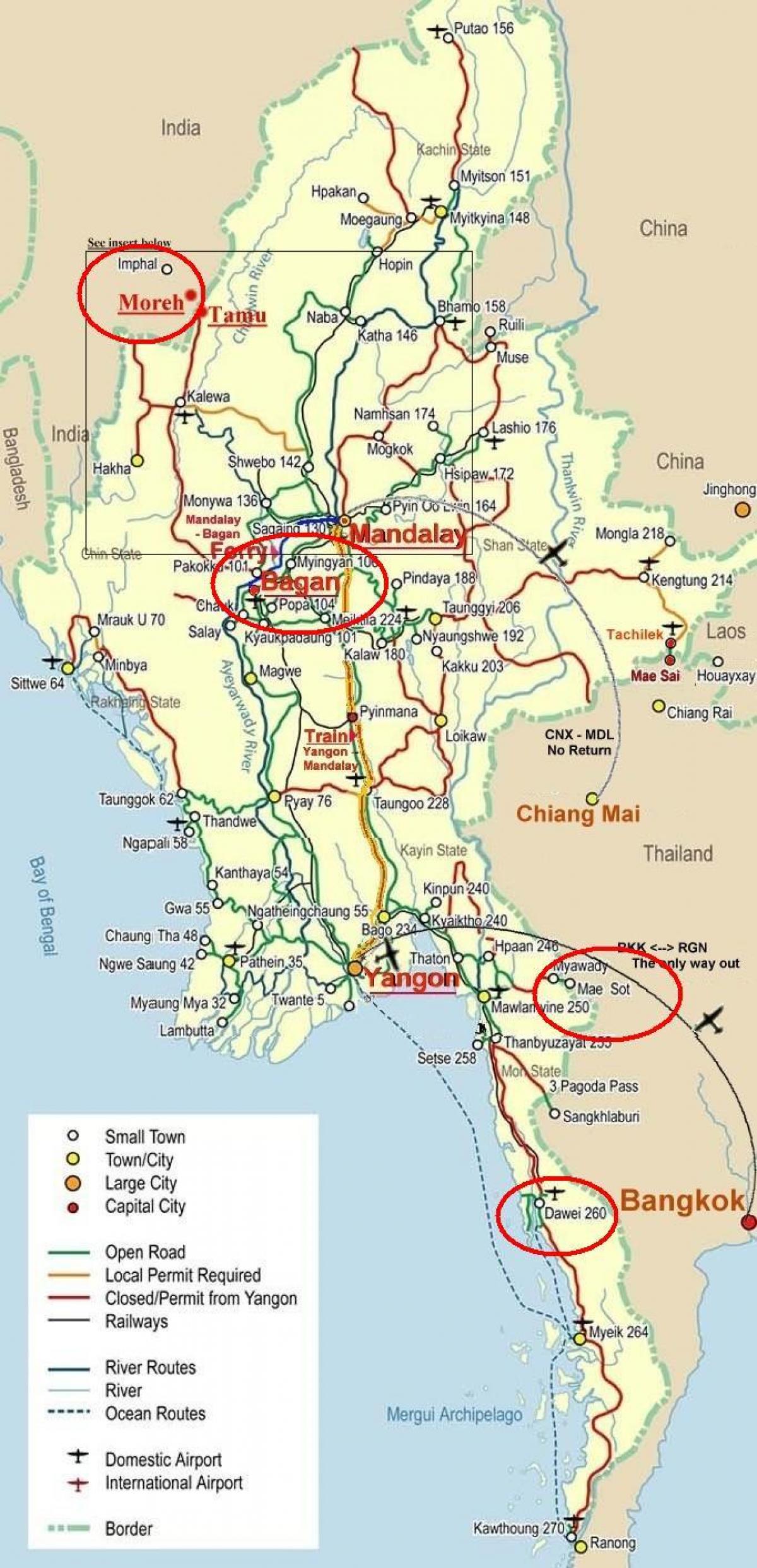 რუკა bangkok გზატკეცილი