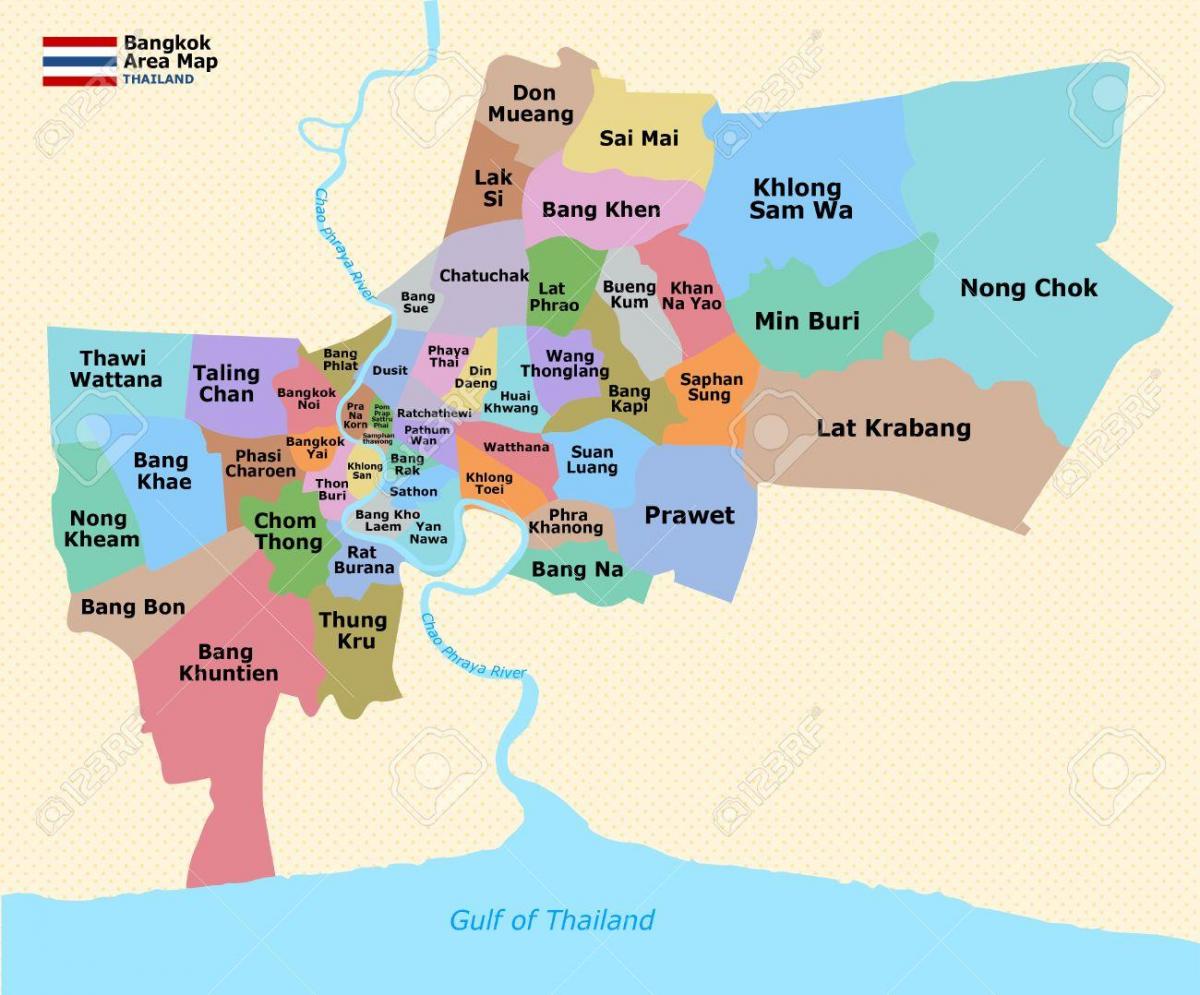რუკა bangkok უბანი