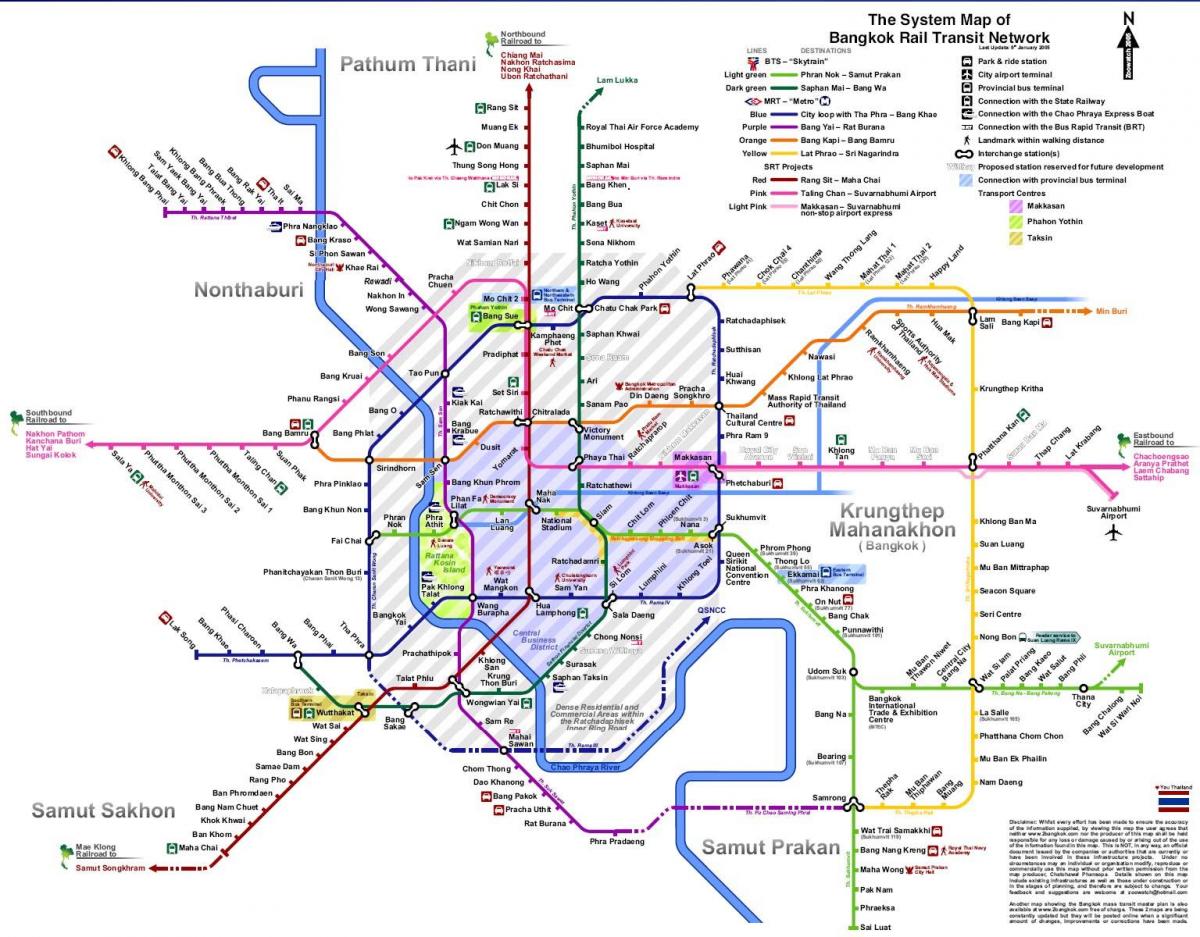 bangkok მატარებელი ონლაინ რუკა