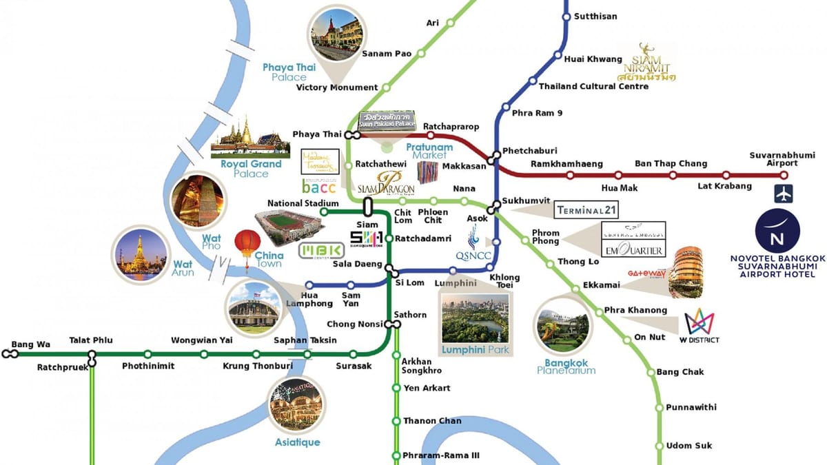 suvarnabhumi აეროპორტში ლინკი რუკა