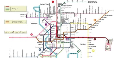 Bangkok მეტრო რუკა