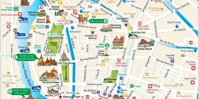 Bangkok ადგილებში ინტერესი რუკა