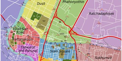 სფეროებში bangkok რუკა