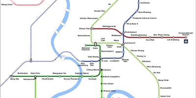 Mrt რუკა, ბანგკოკი ტაილანდი