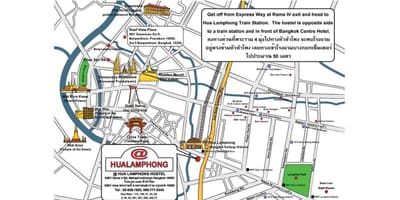 Hua lamphong რკინიგზის სადგური რუკა