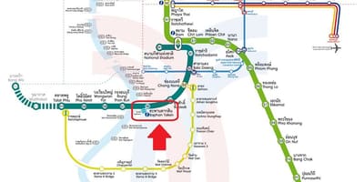 რუკა saphan taksin bts სადგური