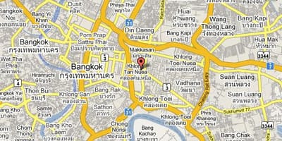 რუკა sukhumvit ფართი bangkok