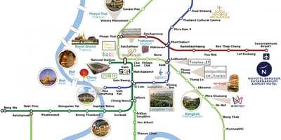 Suvarnabhumi აეროპორტში ლინკი რუკა
